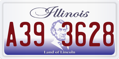 IL license plate A393628