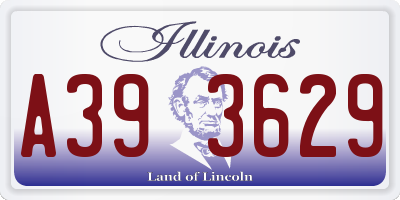 IL license plate A393629