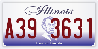 IL license plate A393631