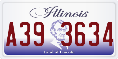 IL license plate A393634