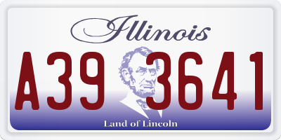 IL license plate A393641