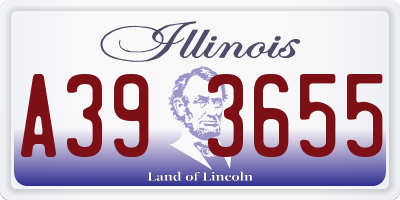 IL license plate A393655