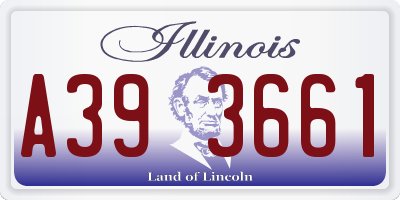 IL license plate A393661