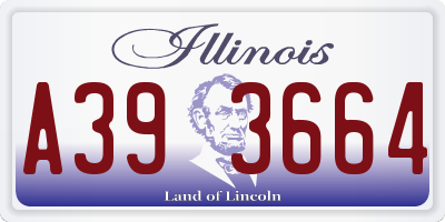 IL license plate A393664