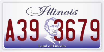 IL license plate A393679