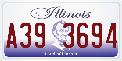 IL license plate A393694