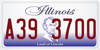 IL license plate A393700