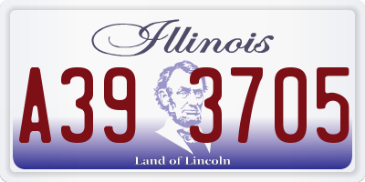 IL license plate A393705