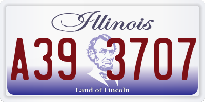 IL license plate A393707