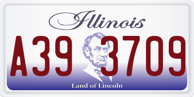 IL license plate A393709