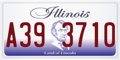 IL license plate A393710