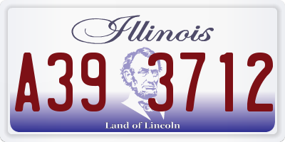 IL license plate A393712