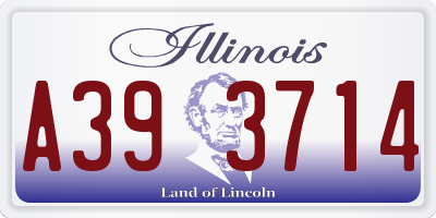 IL license plate A393714