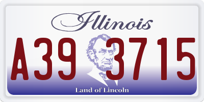 IL license plate A393715