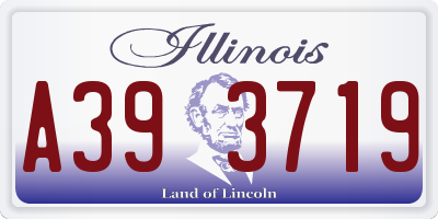 IL license plate A393719