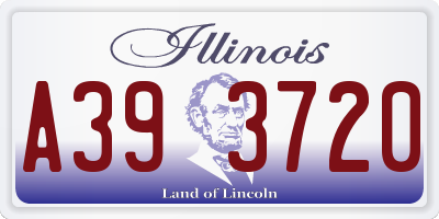 IL license plate A393720