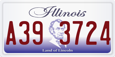 IL license plate A393724