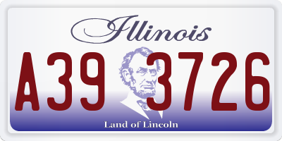 IL license plate A393726