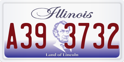 IL license plate A393732
