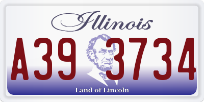 IL license plate A393734