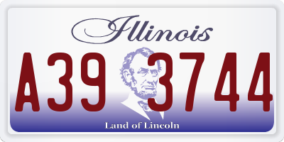 IL license plate A393744
