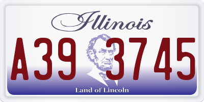 IL license plate A393745