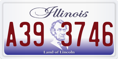 IL license plate A393746