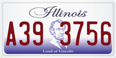 IL license plate A393756