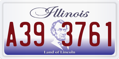 IL license plate A393761