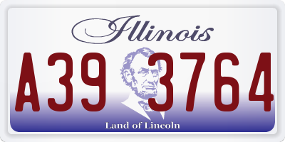 IL license plate A393764