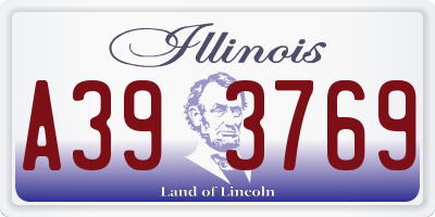IL license plate A393769