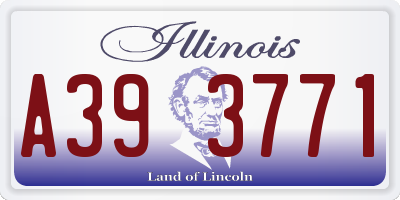IL license plate A393771