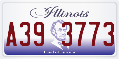IL license plate A393773