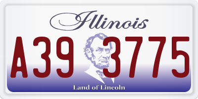 IL license plate A393775