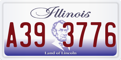 IL license plate A393776