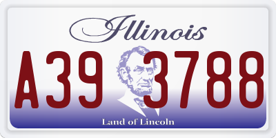 IL license plate A393788