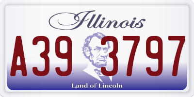 IL license plate A393797