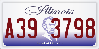 IL license plate A393798