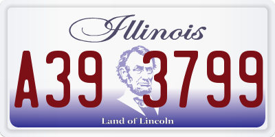 IL license plate A393799