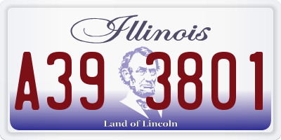 IL license plate A393801