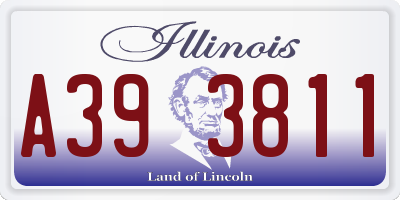 IL license plate A393811