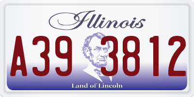 IL license plate A393812
