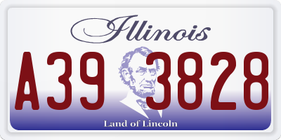 IL license plate A393828