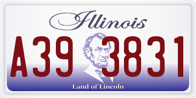 IL license plate A393831