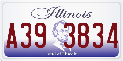IL license plate A393834