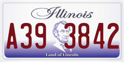 IL license plate A393842