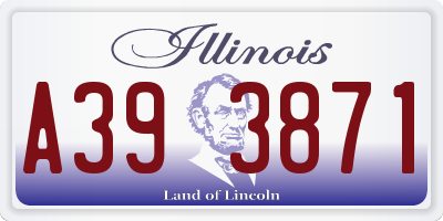 IL license plate A393871