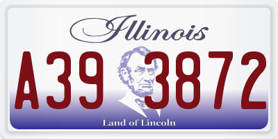 IL license plate A393872