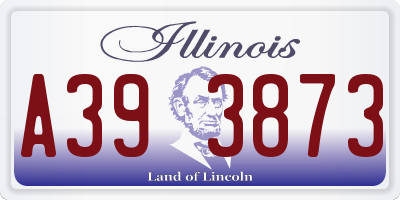 IL license plate A393873