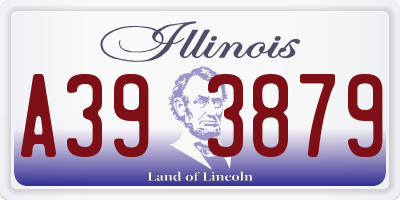 IL license plate A393879